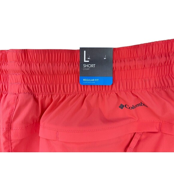 Columbia Boundless Trek Active Shorts Women's Large Regular Fit Coral UPF 50 - Picture 9 of 13